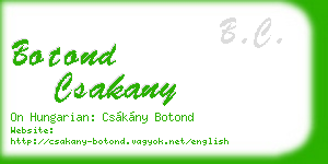 botond csakany business card